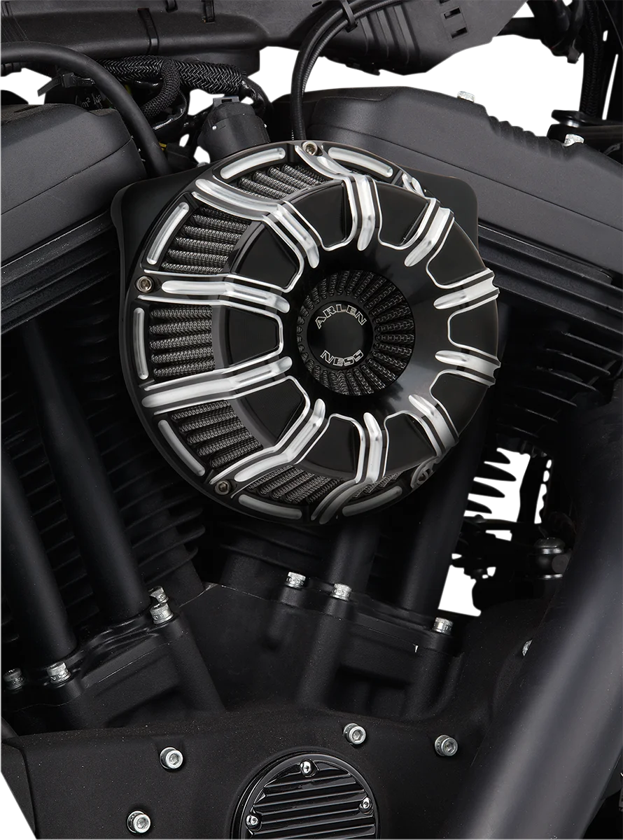 Arlen Ness Inverted Series Air Cleaner Kit - Black 18-945 - Side View