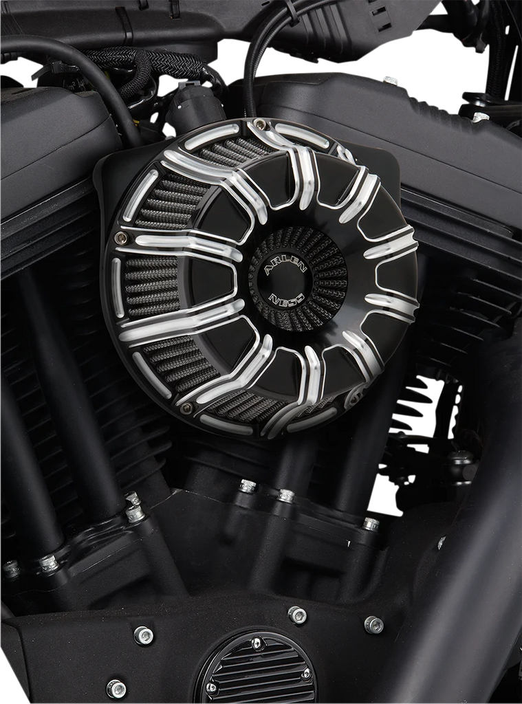 Arlen Ness Inverted Series Air Cleaner Kit - Black 18-945 - Side View