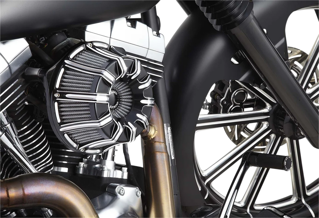 Arlen Ness Inverted Series Air Cleaner Kit - Black 18-947 - Back View