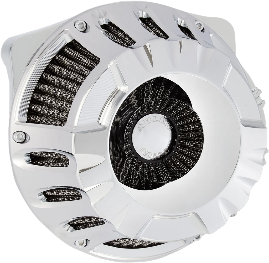 Arlen Ness Inverted Series Air Cleaner Kit - Chrome 18-928 - Main Product View