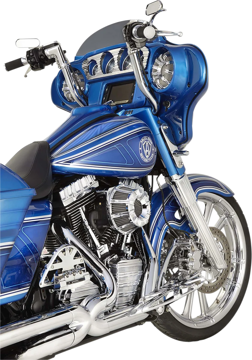 Arlen Ness Inverted Series Air Cleaner Kit - Chrome 18-946 - Side View
