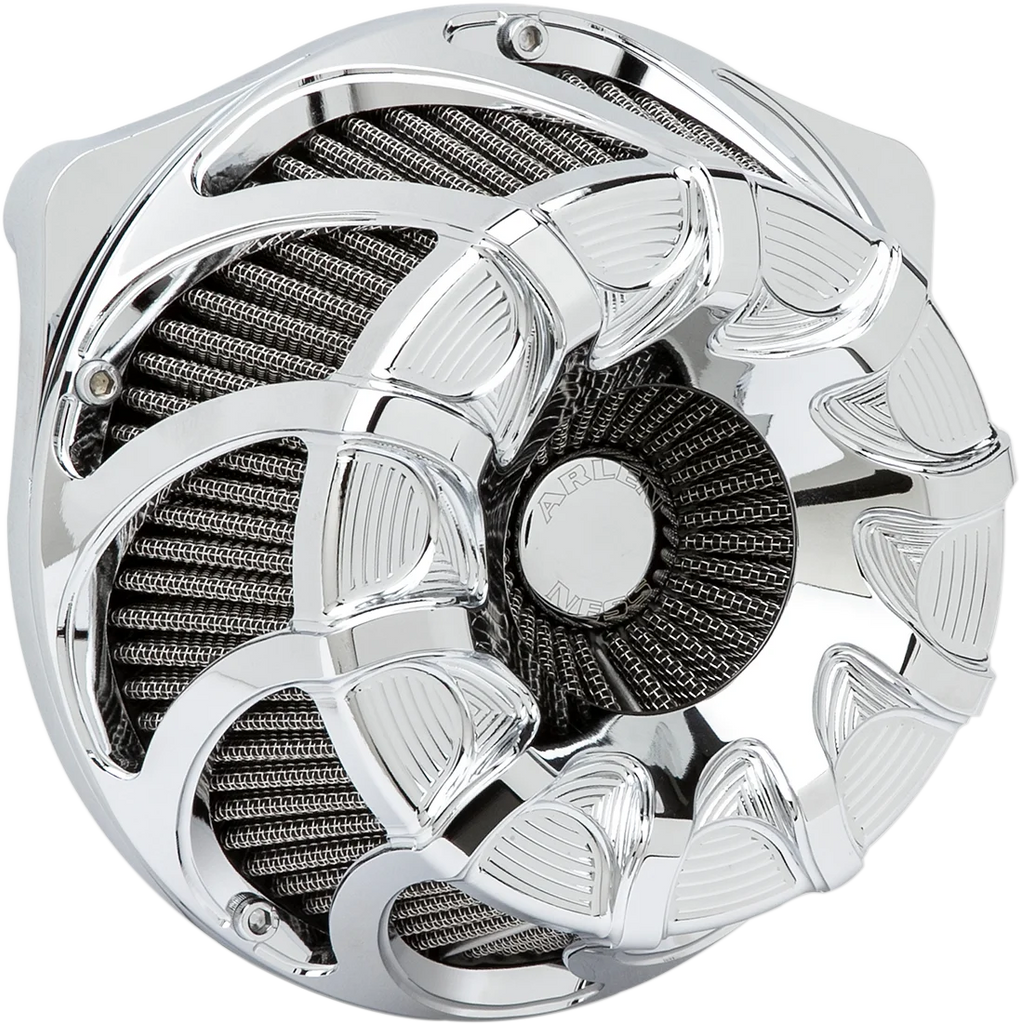 Arlen Ness Inverted Series Air Cleaner Kit - Chrome 18-982 - Main Product View
