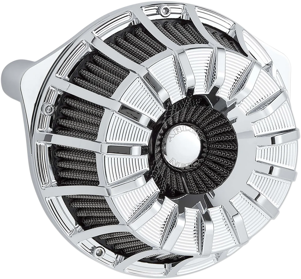 Arlen Ness Inverted Series Air Cleaner Kit - Chrome 18-994 - Main Product View