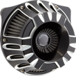 Load image into Gallery viewer, Arlen Ness Inverted Series Air Cleaner Kit - Deep Cut - Black - 600-227 - Main Product View