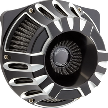 Load image into Gallery viewer, Arlen Ness Inverted Series Air Cleaner Kit - Deep Cut - Black - 600-227 - Main Product View