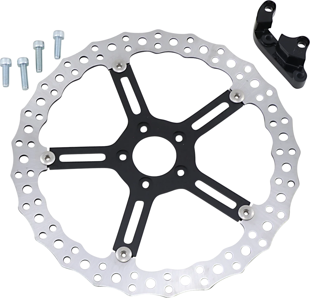 Arlen Ness Jagged Brake Rotor - 15" - FXLR/FXBB - Left 02-996 - Main Product View