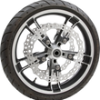 Load image into Gallery viewer, Arlen Ness Jagged Left Brake Rotor - Touring - 14" 02-950 - Side View