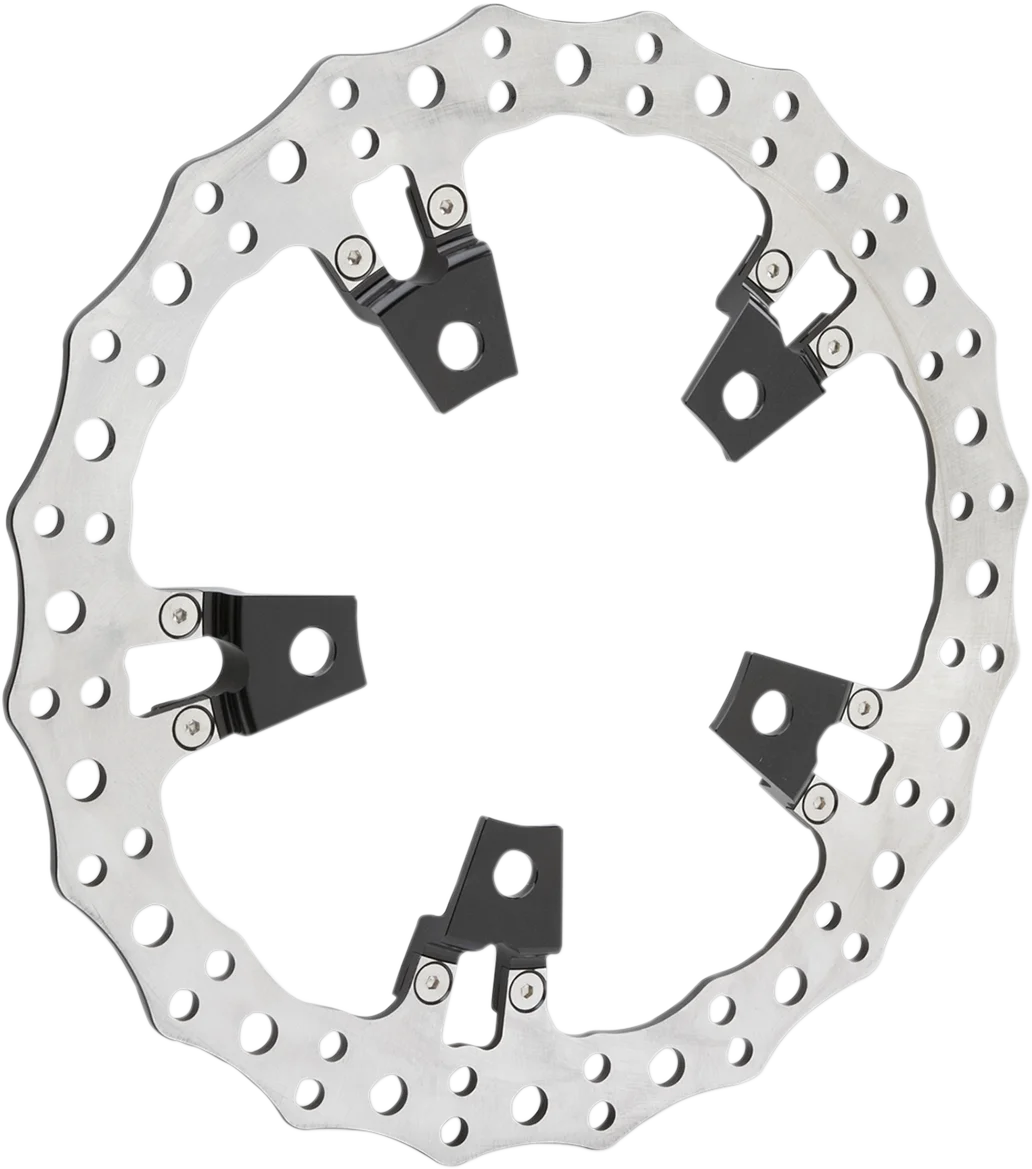Arlen Ness Jagged Left Brake Rotor - Touring - 14" 02-950 - Back View