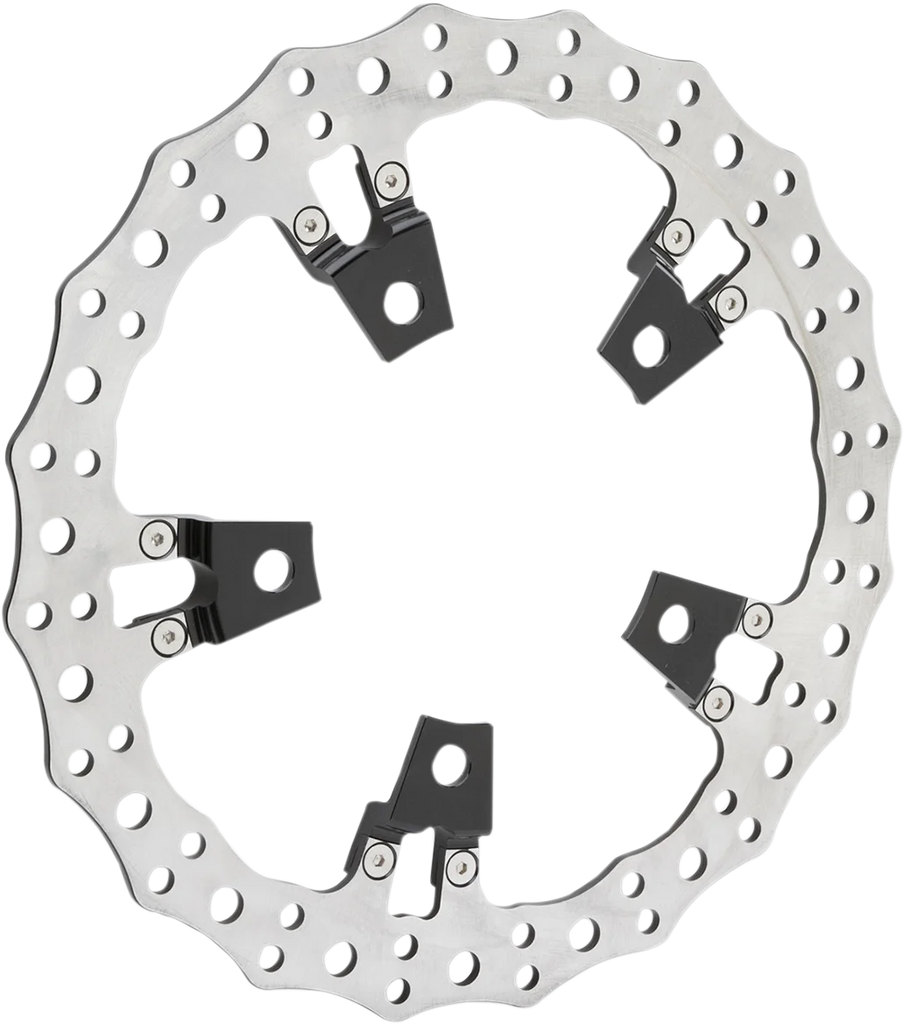 Arlen Ness Jagged Left Brake Rotor - Touring - 14" 02-950 - Back View