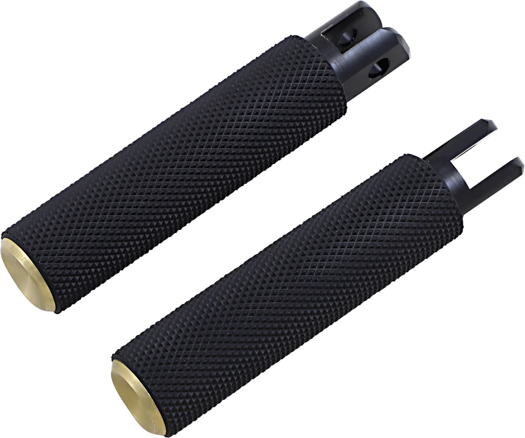 Arlen Ness Knurled Footpegs - Brass - FX/FL '18-'23 07-944 - Main Product View
