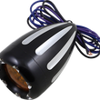Load image into Gallery viewer, Arlen Ness LED Deep Cut Signals - Black/Amber - Amber Ring 12-753 - Main Product View