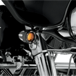 Load image into Gallery viewer, Arlen Ness LED Deep Cut Signals - Black/Amber - Amber Ring 12-753 - Side View