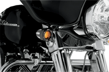 Load image into Gallery viewer, Arlen Ness LED Deep Cut Signals - Black/Amber - Amber Ring 12-753 - Side View