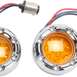 Load image into Gallery viewer, Arlen Ness LED Light Kit for Factory Turn Signal Housing - Amber/White - Chrome 12-757 - Main Product View