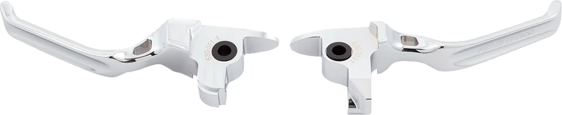 Arlen Ness Lever Set - Method - Chrome 530-021 - Back View