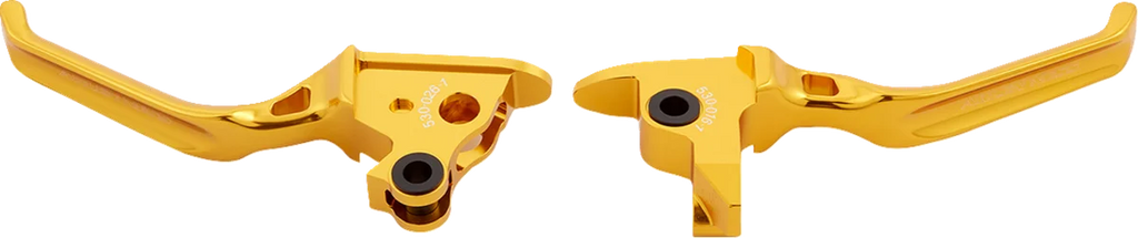 Arlen Ness Lever Set - Method - Gold 530-026 - Side View