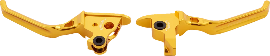 Arlen Ness Lever Set - Method - Gold 530-027 - Back View