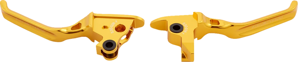 Arlen Ness Lever Set - Method - Gold 530-029 - Back View