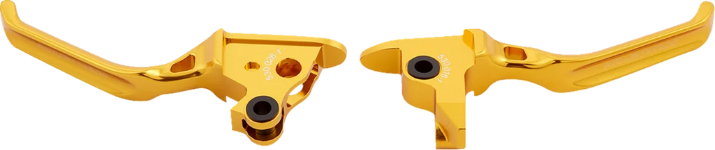 Arlen Ness Lever Set - Method - Gold 530-030 - Back View
