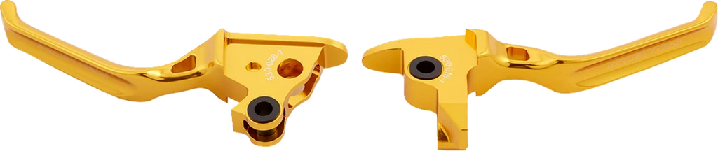 Arlen Ness Lever Set - Method - Gold 530-031 - Back View