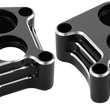 Load image into Gallery viewer, Arlen Ness Lifter Block Covers - 10 Gauge - Black 12-584 - Side View