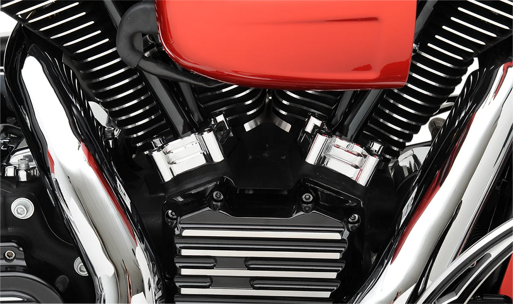 Arlen Ness Lifter Block Covers - 10 Gauge - Chrome 12-572 - Side View