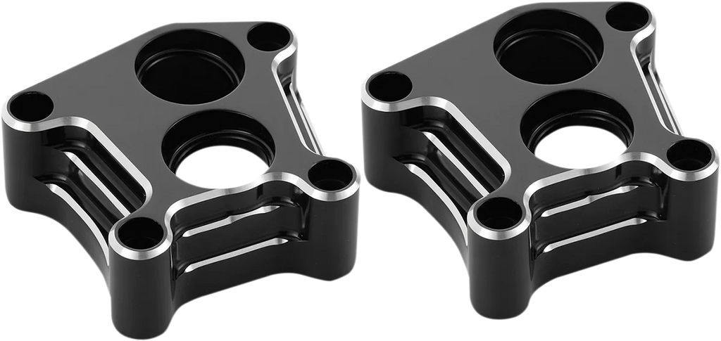 Arlen Ness Lifter Block Covers - 10 Gauge - Chrome 12-582 - Side View
