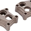 Load image into Gallery viewer, Arlen Ness Lifter Block Covers - 10 Gauge - Titanium 12-575 - Main Product View