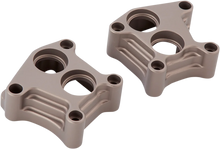 Load image into Gallery viewer, Arlen Ness Lifter Block Covers - 10 Gauge - Titanium 12-575 - Main Product View