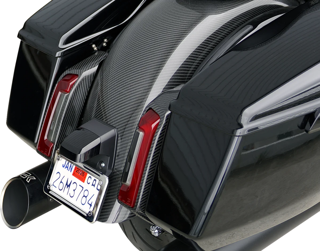 Arlen Ness Light Pod Cover - 220-000 fits Harley Davidson - Side View