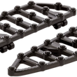 Load image into Gallery viewer, Arlen Ness MX Driver Floorboards - Black 06-891 - Side View