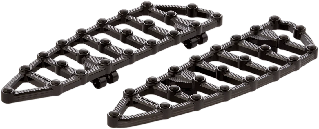 Arlen Ness MX Driver Floorboards - Black 06-891 - Side View