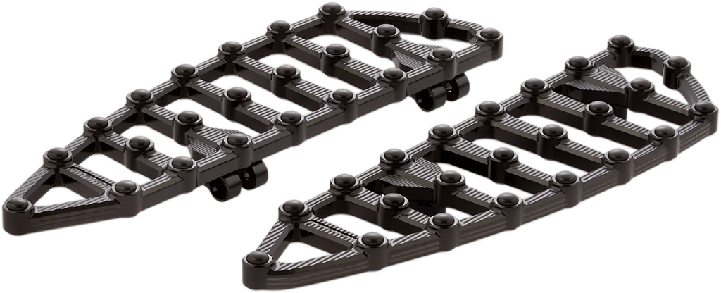 Arlen Ness MX Driver Floorboards - Black 06-891 - Side View