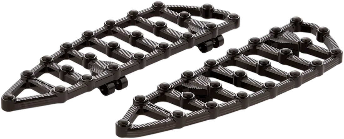 Arlen Ness MX Driver Floorboards - Black 06-891 - Side View