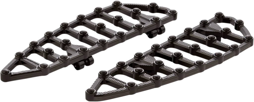 Arlen Ness MX Driver Floorboards - Black 410-007 - Main Product View