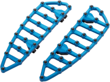 Load image into Gallery viewer, Arlen Ness MX Driver Floorboards - Blue 06-892 - Main Product View