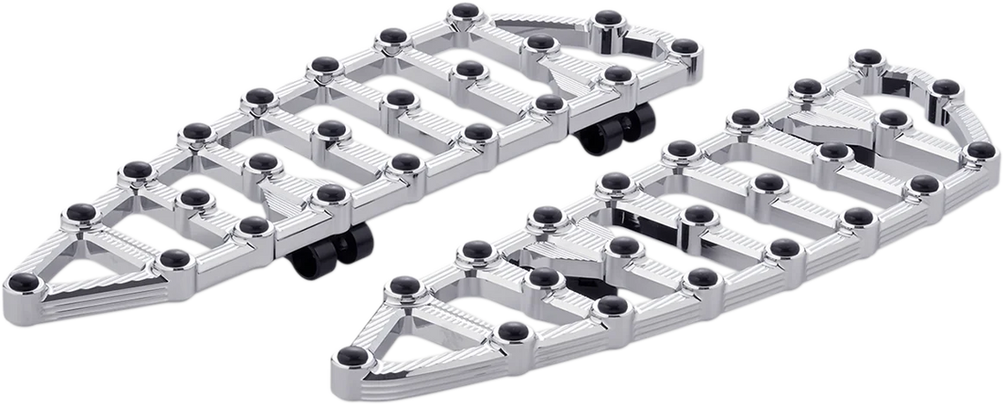 Arlen Ness MX Driver Floorboards - Chrome 06-890 - Side View
