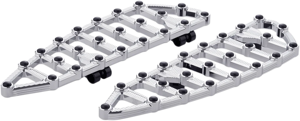 Arlen Ness MX Driver Floorboards - Chrome 06-890 - Side View