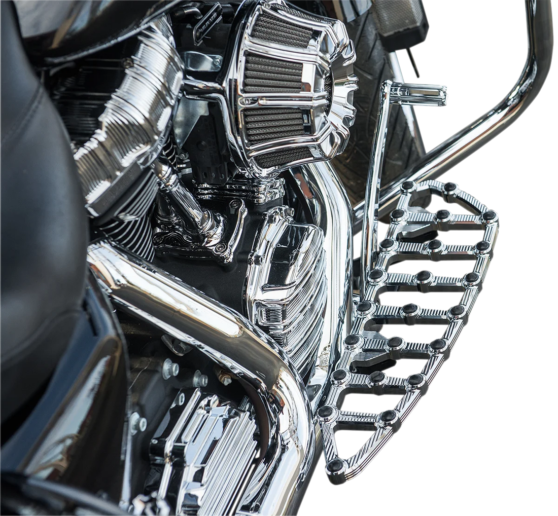 Arlen Ness MX Driver Floorboards - Chrome 06-890 - Back View