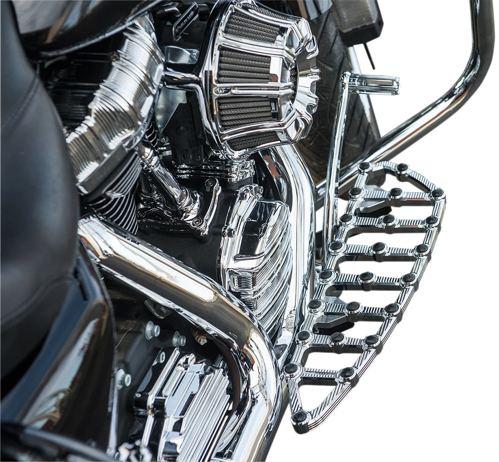 Arlen Ness MX Driver Floorboards - Chrome 06-890 - Back View