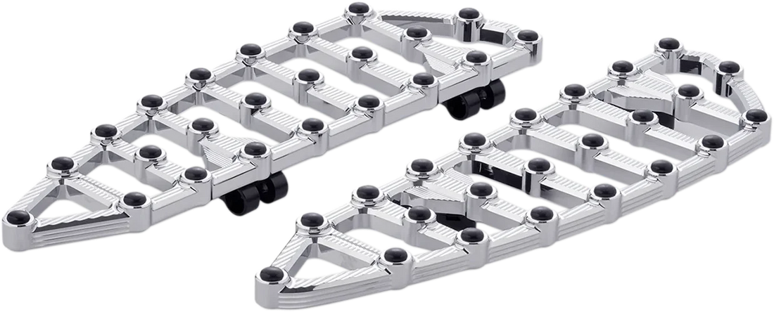 Arlen Ness MX Driver Floorboards - Chrome 06-890 - Side View