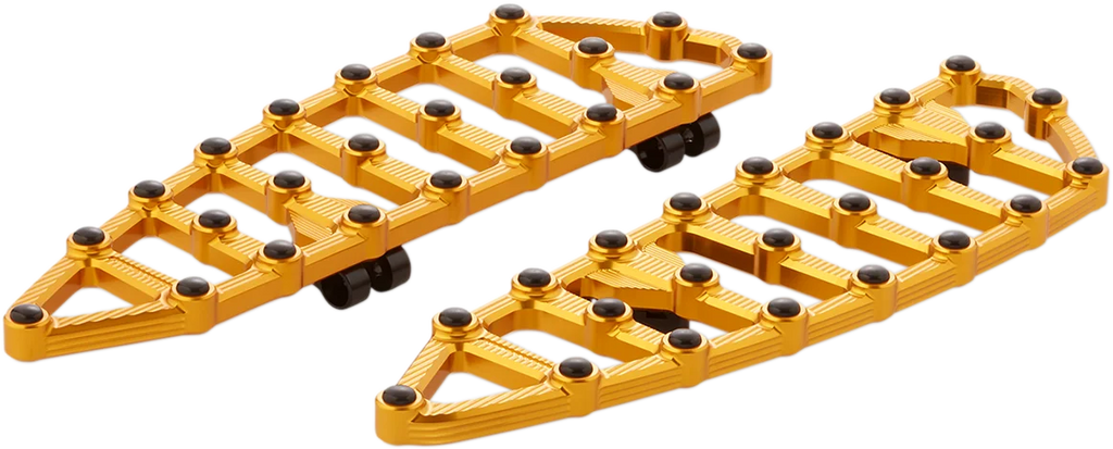 Arlen Ness MX Driver Floorboards - Gold 06-894 - Side View