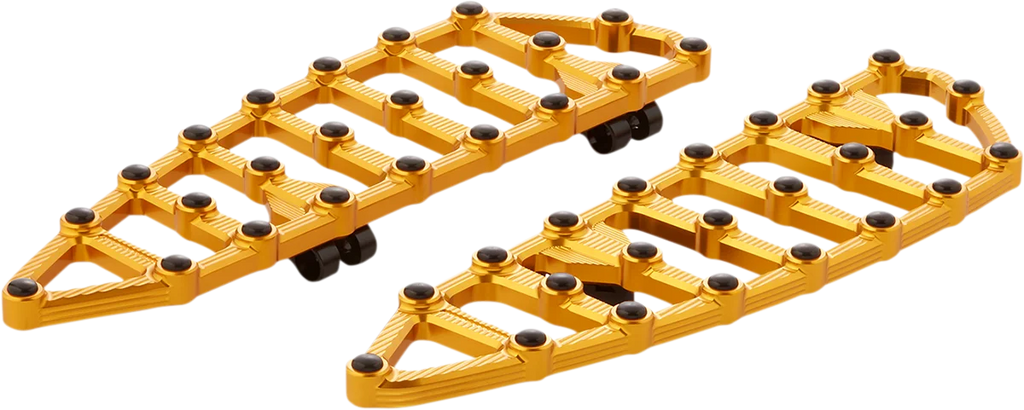 Arlen Ness MX Driver Floorboards - Gold 410-010 - Main Product View
