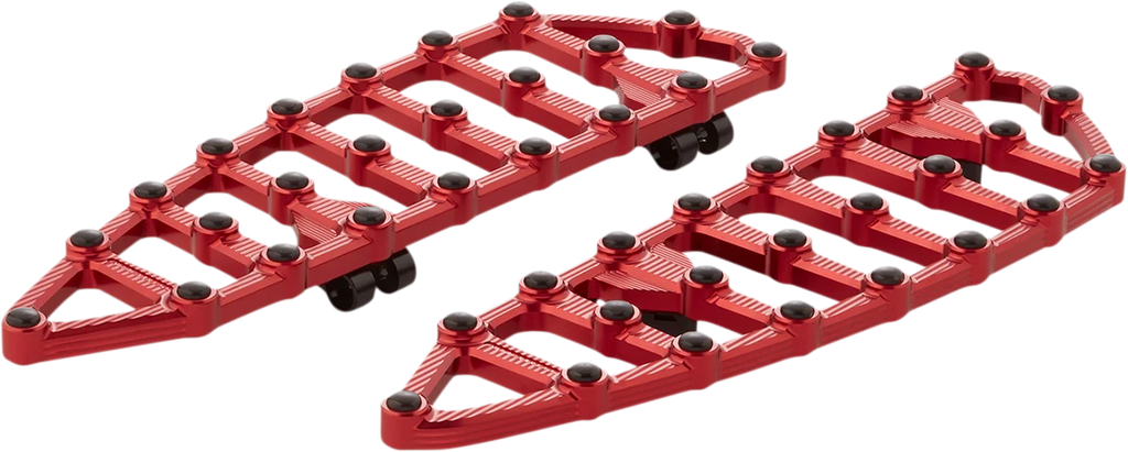 Arlen Ness MX Driver Floorboards - Red 410-012 - Main Product View
