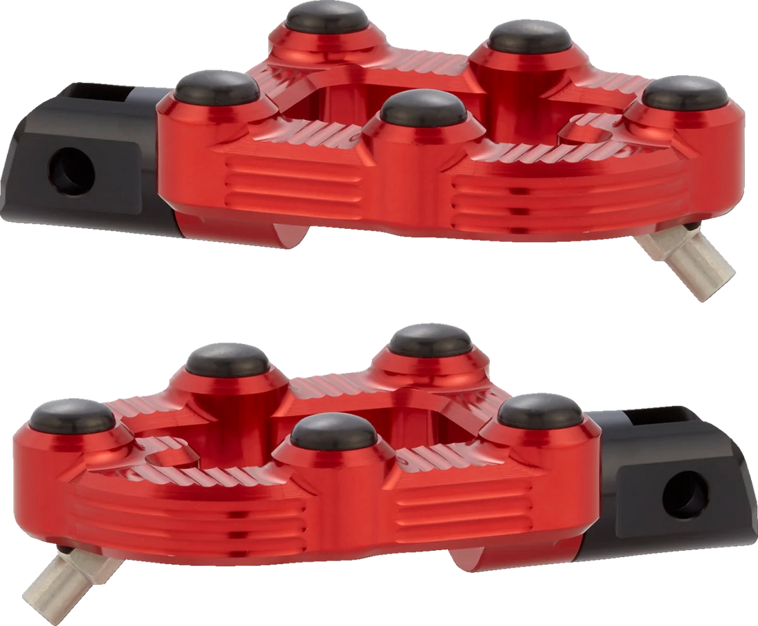 Arlen Ness MX Driver Peg - Red 07-946 - Side View