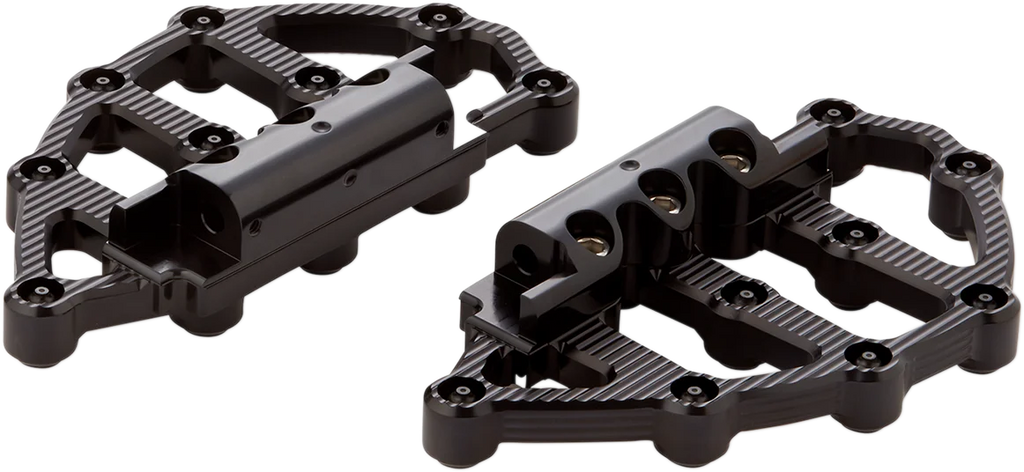 Arlen Ness MX Passenger Floorboards - Black 06-896 - Back View