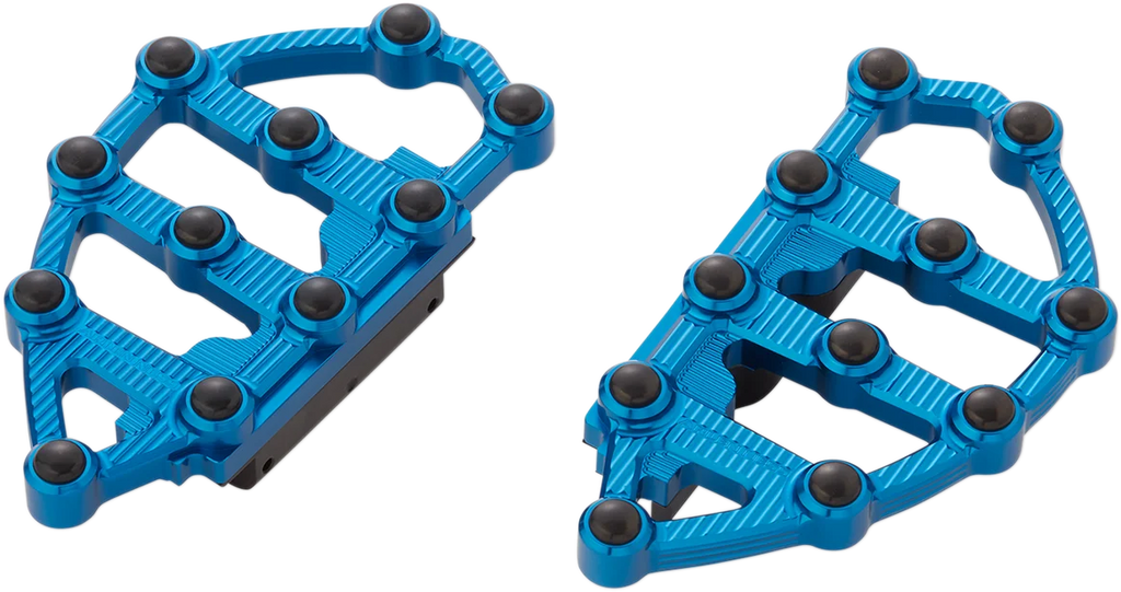 Arlen Ness MX Passenger Floorboards - Blue 06-897 - Main Product View