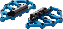 Load image into Gallery viewer, Arlen Ness MX Passenger Floorboards - Blue 06-897 - Side View