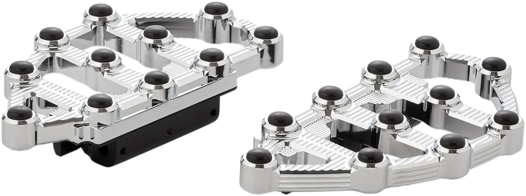 Arlen Ness MX Passenger Floorboards - Chrome 06-895 - Side View