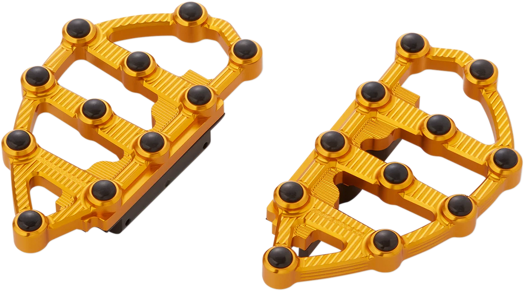 Arlen Ness MX Passenger Floorboards - Gold 06-899 - Main Product View